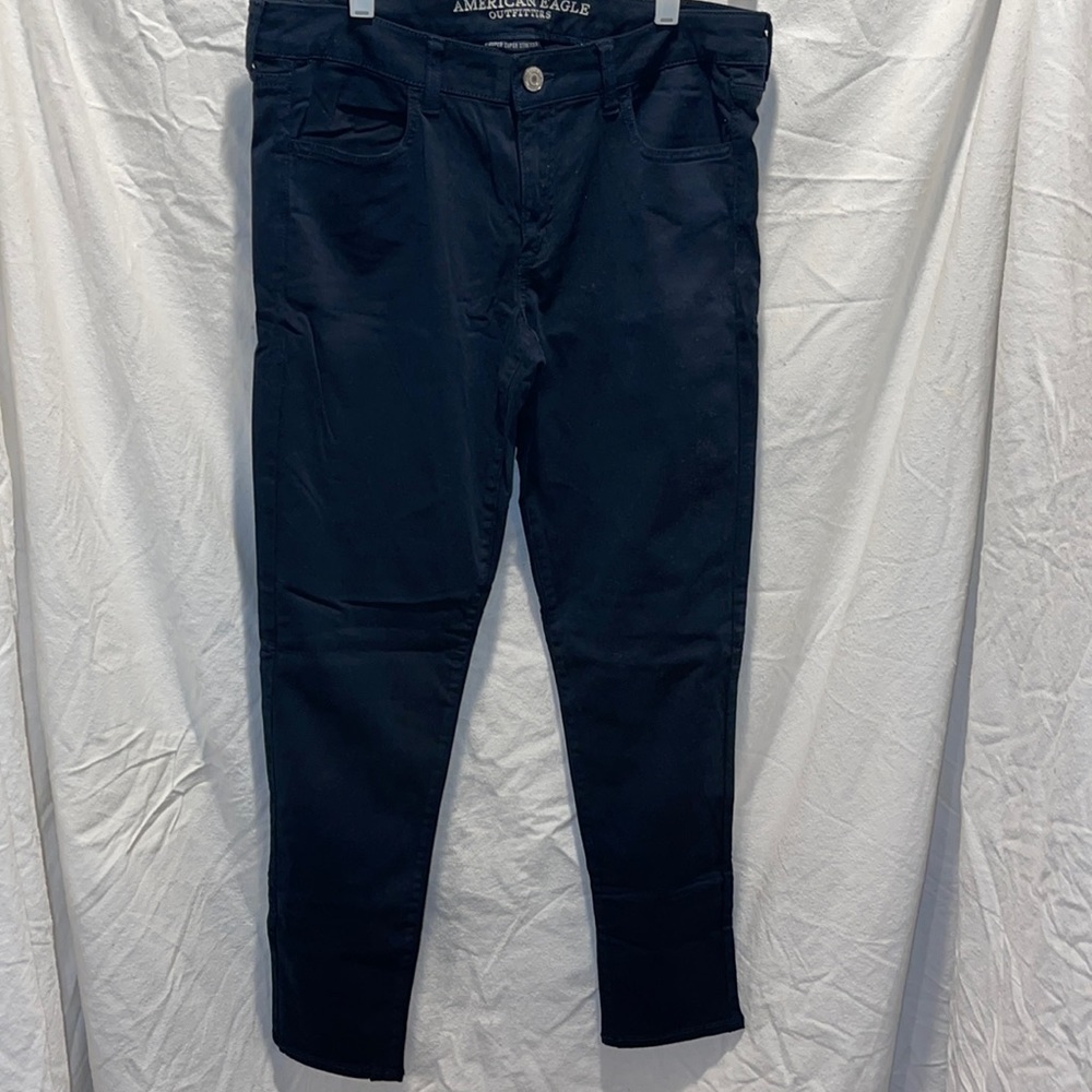 American Eagle Navy Blue Jeggings super super stretch size 14 regular